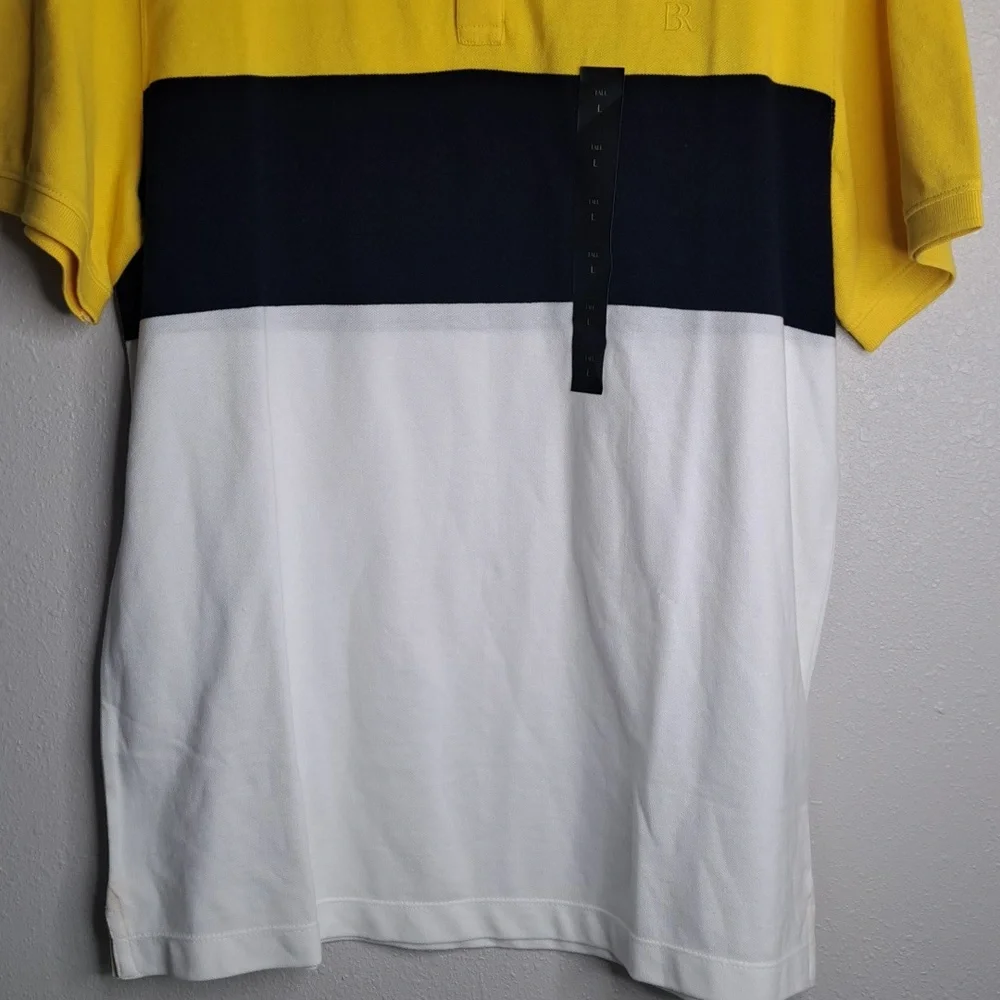 NWT Banana Republic Men's Polo Shirt Cotton Large Tall Cotton Multicolor